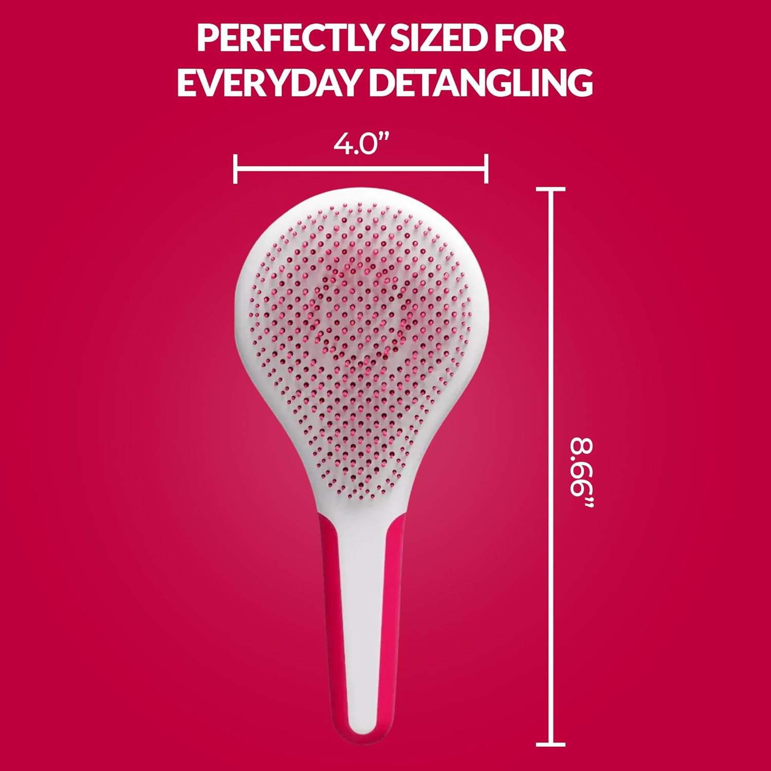 Love Ur Curls Detangling Hairbrush for Curly, Wavy & Coily Hair – Glide-Through Brush for Tangled Hair – Reduces Breakage & Pulling – Wet or Dry Styling – Curl Defining Hair Brush