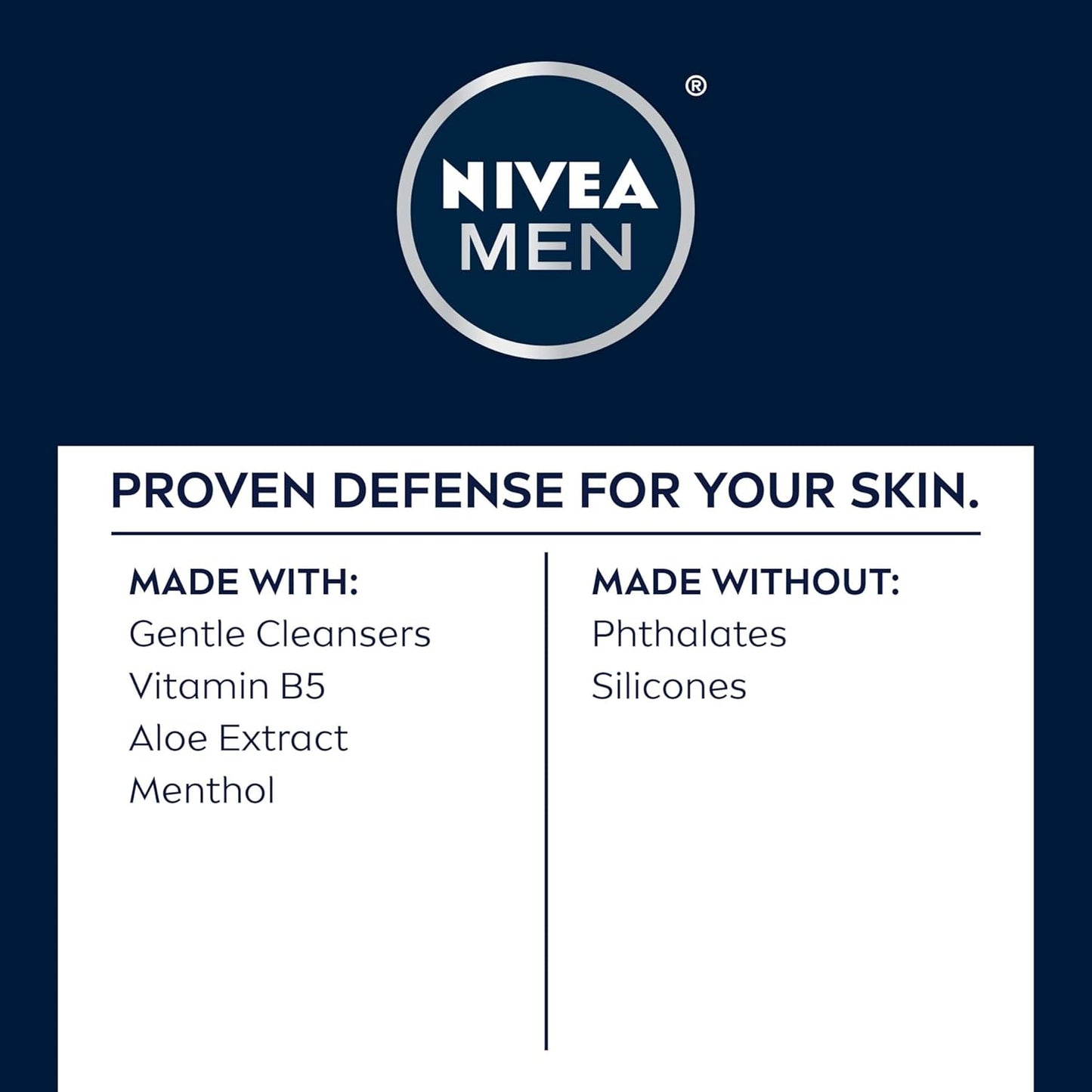 NIVEA MEN Maximum Hydration Face Wash, Face Wash with Provitamin B5 and Aloe Vera, Refreshes and Cleanses without Drying, 5 Fl Oz Tube