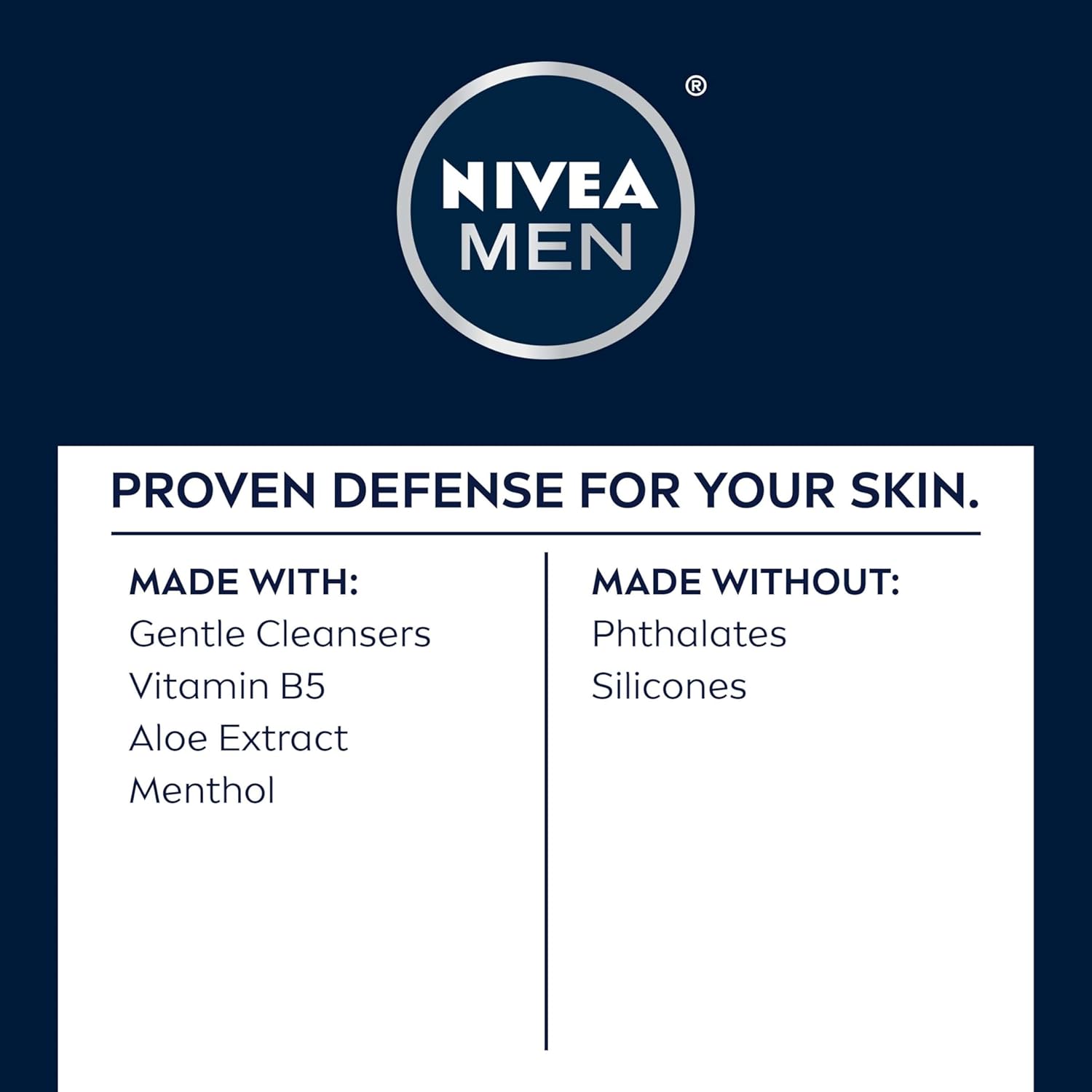 NIVEA MEN Maximum Hydration Face Wash, Face Wash with Provitamin B5 and Aloe Vera, Refreshes and Cleanses without Drying, 5 Fl Oz Tube