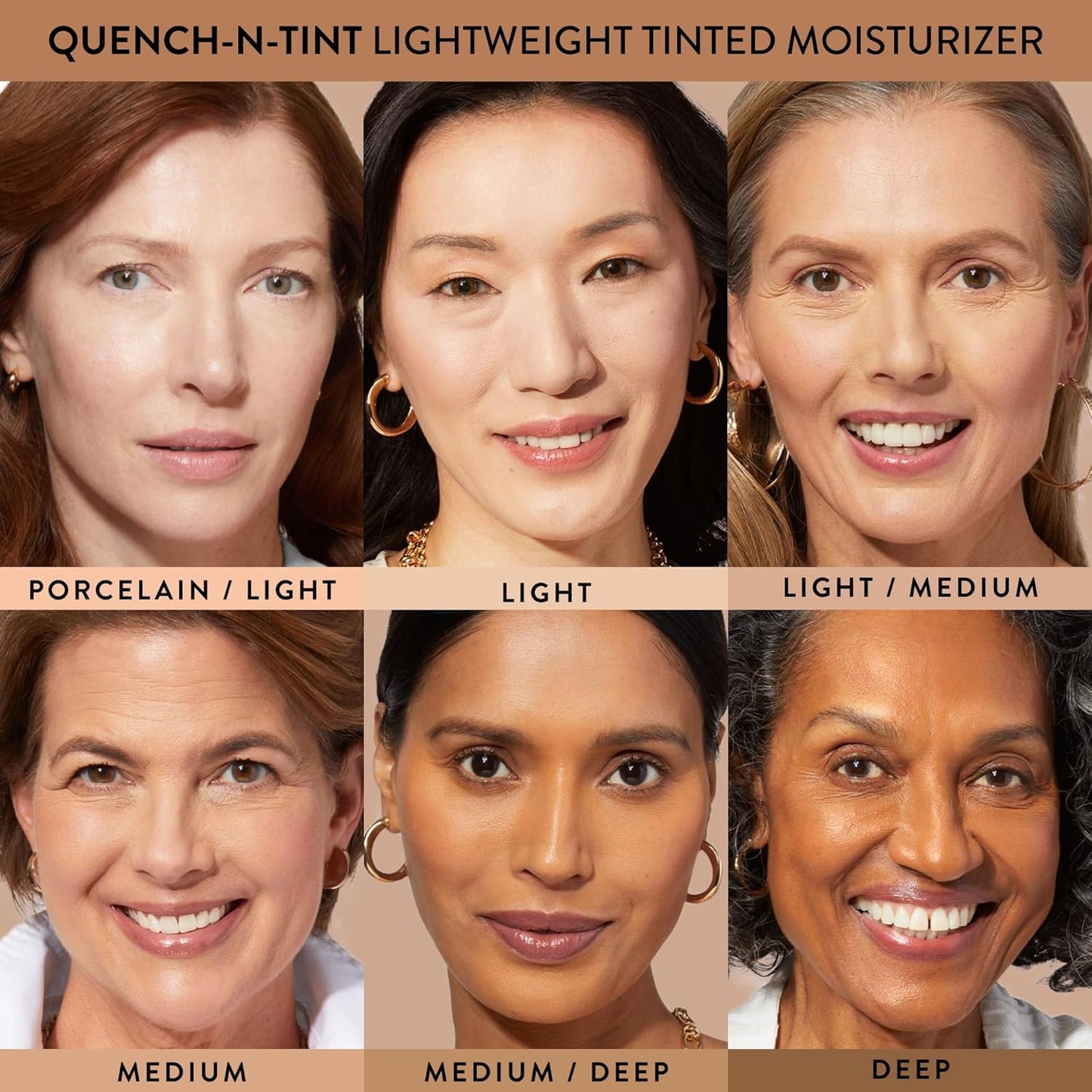 LAURA GELLER NEW YORK Quench-n-Tint Tinted Moisturizer - Sheer to Light Buildable Coverage - Natural Glow Finish - Lightweight Formula with Hyaluronic Acid, 04 Medium