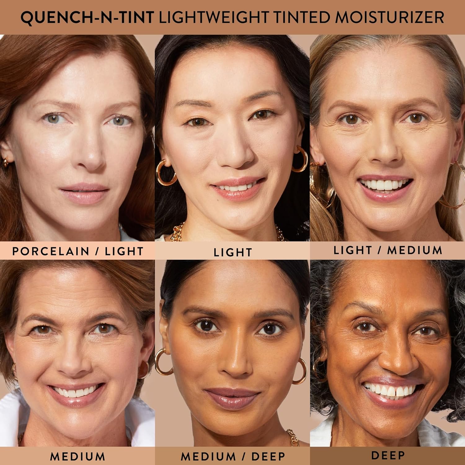 LAURA GELLER NEW YORK Quench-n-Tint Tinted Moisturizer - Sheer to Light Buildable Coverage - Natural Glow Finish - Lightweight Formula with Hyaluronic Acid, 04 Medium